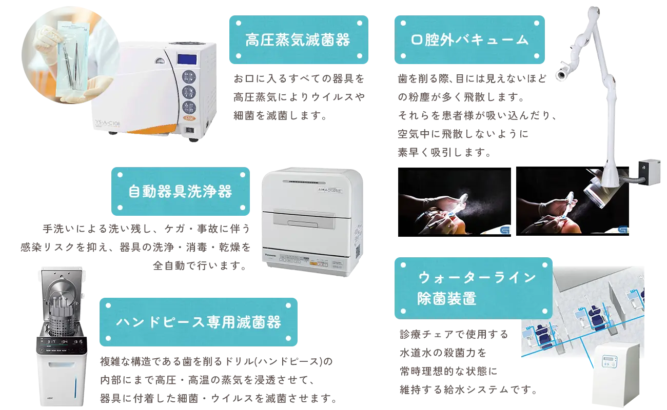 オートクレーブ、口腔外バキューム、ポセイドン